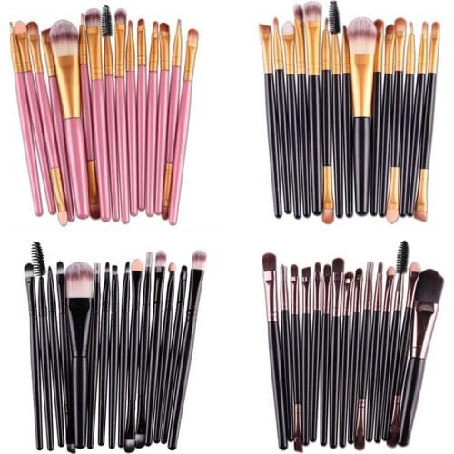 Makeup Brushes Set 15 Pcs Foundation Eyeshadow Eyeliner Lip Brand Make Up Eye Brushes Set Professional Cosmetic Makeup Brush Pro