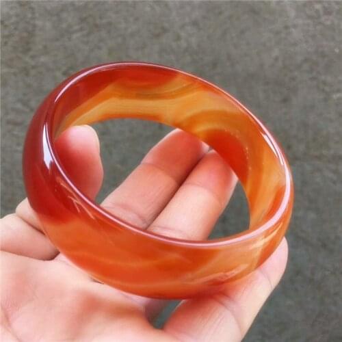 Natural handcarved ocean red agate bangle bracelets women bangle jade jewelry jadeite jade bangles bracelet