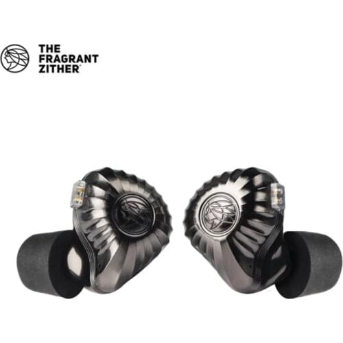 The Fragrant Zither TFZ KING RS In Ear Earphone HiFi Headset Gold Diaphragm Driver Unit Electrolytic Copper CNC Shell 2PIN Cable