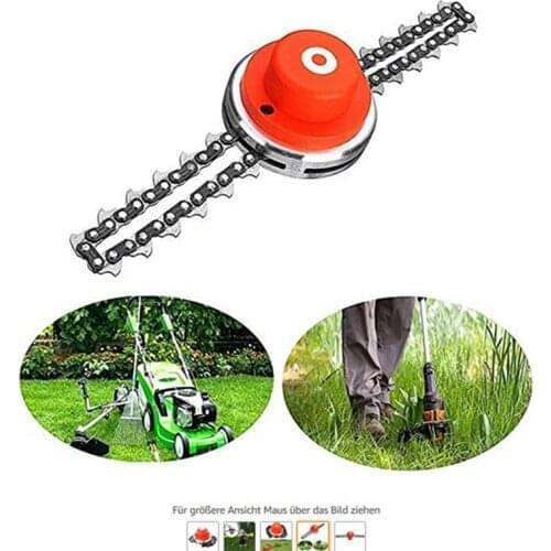 New Universal Lawn Mower Chain Trimmer Head Chain Brushcutter for Trimmer Garden Grass Brush Cutter Tool Spare Parts Replacement