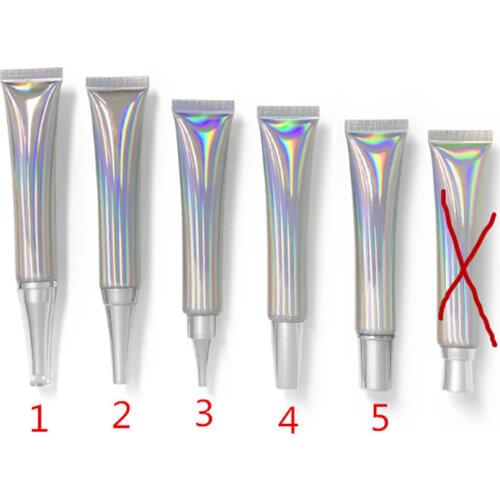 2021 New 15g High Class Empty Silver Eye Cream Storage Tube, Cosmetic Soft Hose Containers,Squeeze Skin Care Cream Soft Tube