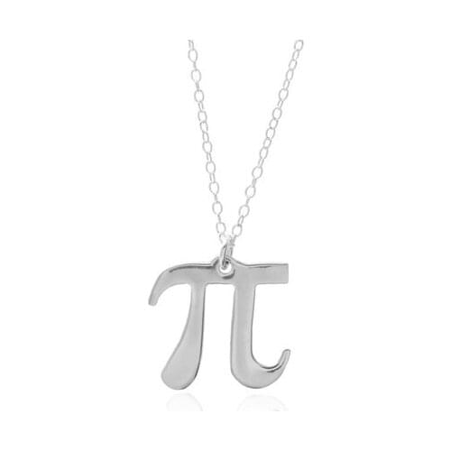 Pi 3.14 Math Symbol Charm Necklace Mathematician Teacher Geometry Pendant Chain Necklace Women Jewelry