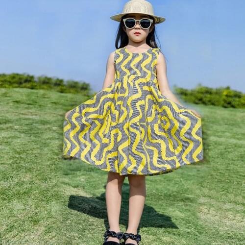 4 To 15 Years 2021 New Summer Baby Teenager Girl Princess Dresses Kid Sleeveless Dress Children Casual Holiday Girls Clothes