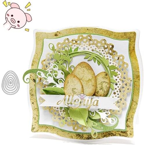 PP Craft metal cutting dies cut die mold Easter eggs decoration Scrapbook paper craft knife mould blade punch stencils dies