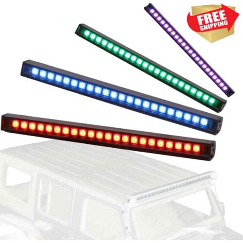 RC Radio control car crawler colorful flashing roof LED light waterproof TRX4 defender axial SCX10 III D90 option upgrade parts