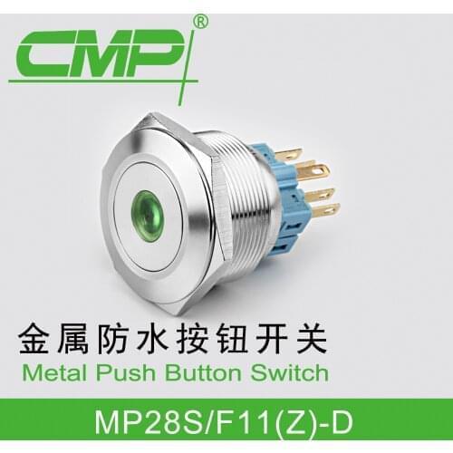 12v/24v LED Momentary Horn Button Metal Switch Center For Light Self-Resetting Switchg