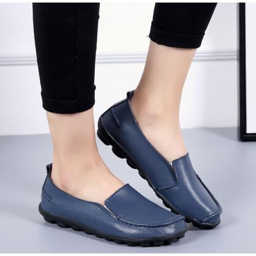 Women Flat Shoes 2021 Fashion PU Leather Flats Women Tenis Feminino Slip on Casual Shoes Woman Ladies Shoes Female Flats Loafers
