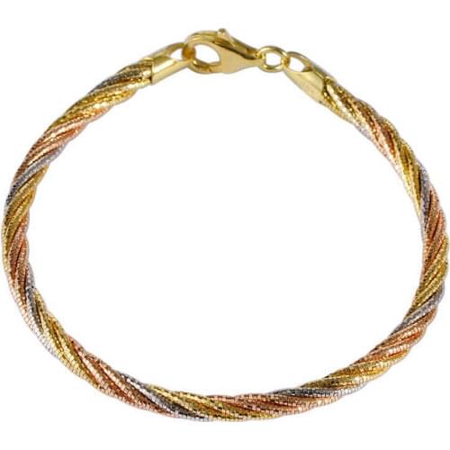 Hot sale S925 Sterling Silver Bracelet Women Italian design Rope Bracelet