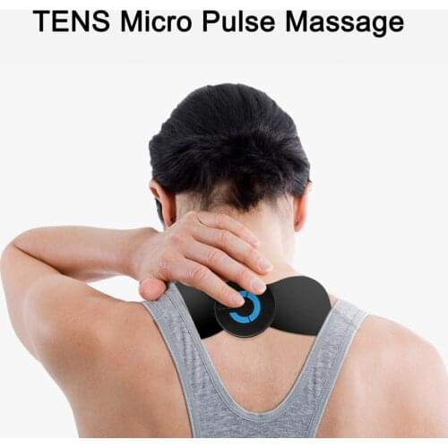 1 Pc Portable Neck Massager Mini Electric Convenient Intelligent Cervical Massage Stickers Meridian Stimulator Muscle Relief Pai