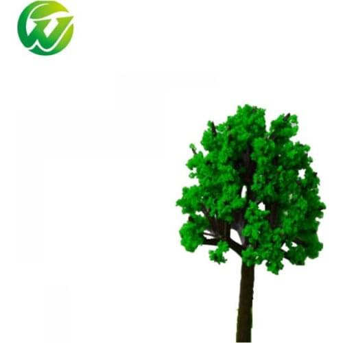100pcs 3CM Miniature Green Plastic Scale Model Street Model Trees For Train Railway Architecture Scenery HO N OO Layout