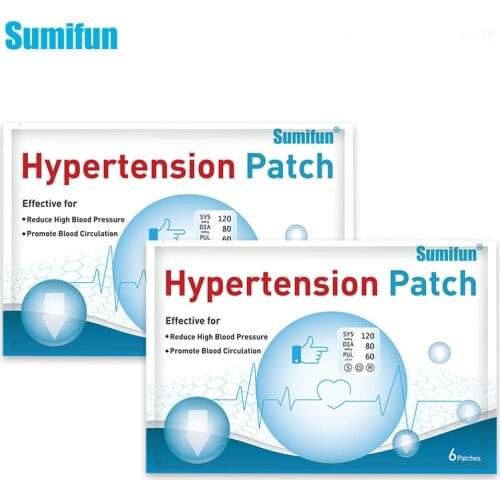 Sumifun 12Pcs New Hypertension Patch For Reduce Control High Blood Pressure Plaster Chinese Herbal Lower Blood Pressure
