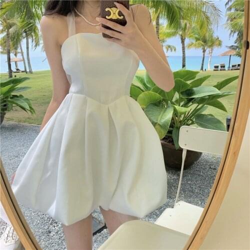 2021 Kawaii Summer Dress Soft Girl Japanese Sweet Party Mini Dress Female Elegant Women Casual Boho Club Fairy Dress Lolita Lady