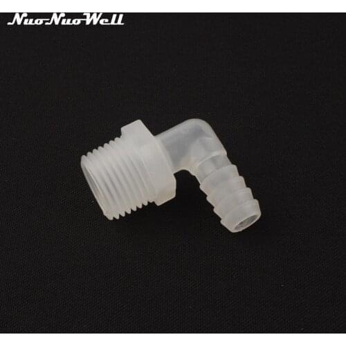 5pcs NuoNuoWell 1/2"-DN16 6.5mm~20mm 90 Degre Pipe Thread Connector Garden Irrigation Watering Parts Hose Adapter Tube Fittings