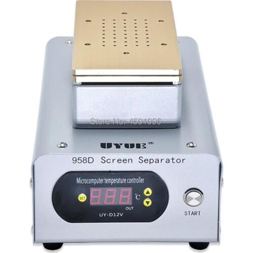 UYUE 958D 7 inch lcd heating separator amchine with two built in pump for iphone X damaged lcd screen repair cracked lcd remove