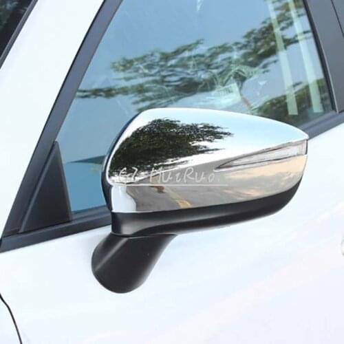 2 Pcs Chrome Side Door Rear View Mirror Cover Protector for Mazda CX5 2015-2016