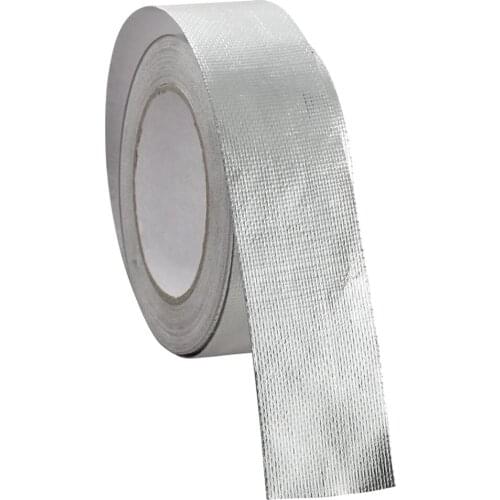 Car High Temperature Heat Shield Adhesive Heat Wrap Tape Silver 2' x 25M