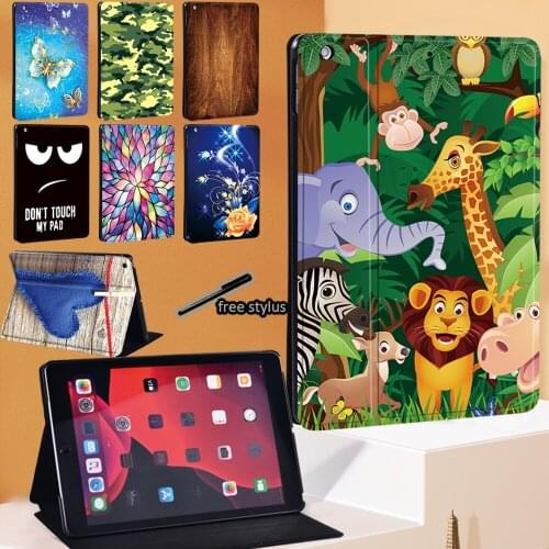 PU Leather Tablet Case for Apple IPad 8th 10.2" 7th 6th 5th Gen /Pro 11" 10.5" 9.7"/Air 1 2 3 4/IPad 2 3 4/IPad Mini 12345 + Pen