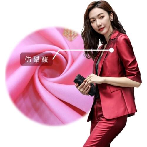 Elastic imitation acetate fabric Autumn/winter suit dress fashion shirt dress fabric Satin satin fabric