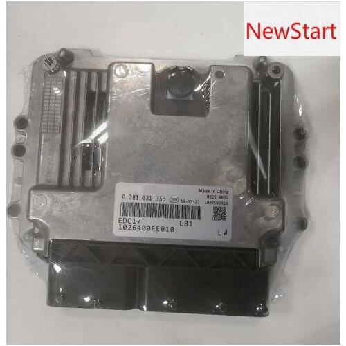 Engine Computer Board ECU Electronic Control Unit EDC17 0281031353 1026400FE010