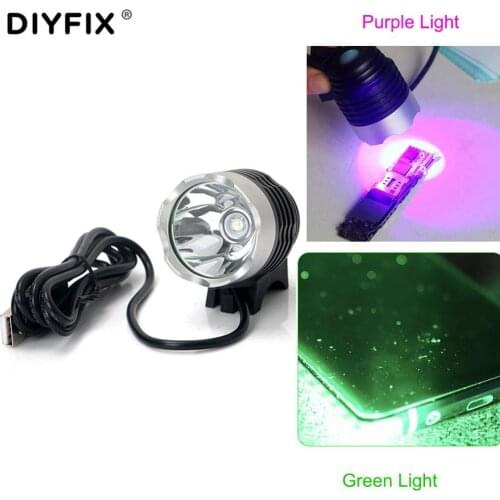 CellPhone Repair Tools UV Glue Green Oil Fast Curing Lamp Dust Fingerprint Scratch Grease Searchlight Screen PCB CPU NAND Chip