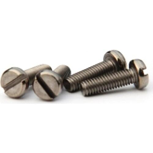 M1 M1.2 M1.4 M1.6 M2 M3 TA2 pure titanium slotted cylindrical head screw machine screws 2mm~20mm length