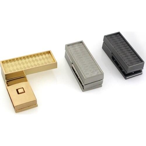 1pcs Metal Rectangle Turn Lock New Style Twist Lock Clasp for Handbag Bag Purse Luggage Hardware Closure Bag Parts Accessories