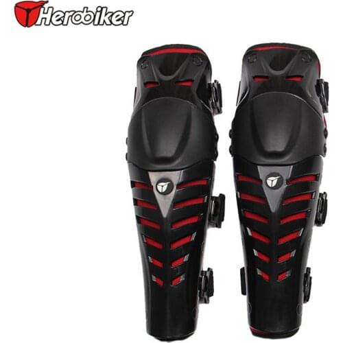 1pair Three-section Activity Knee Pads For HEROBIKER Motorcycle Anti-fall Protective Knee Pads Skating Riding Protective Gear