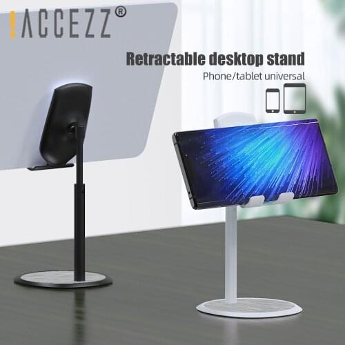 !ACCEZZ Desktop Phone Holder For iPhone Samsung Huawei Tablet For iPad Mini Telescopic Adjustable Desk Mobile Phone Stand Holder