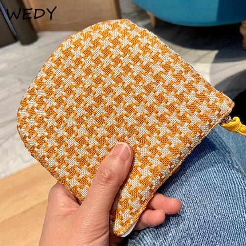 New Portable Small Bag Cute Coin Purse Square Little Pouch Women Casual Change Purse Wallet Girls Sanitary Napkin Storage Pouch