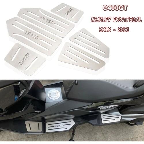 NEW Motorcycle Footrest FOR BMW C400GT 2018-2021 Stainless Steel Foot Pegs Pedal Kits Footboard Step