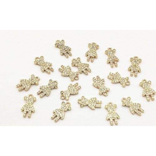 New Arrival! 14x7mm 50pcs Cubic Zirconia Charm for Necklace/Handmade Earring DIY Parts,Jewelry Accessories Findings