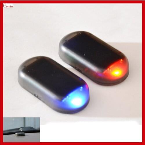 New Truck Car Simulation Anti-theft Warning Lights Solar Powered Fake Anti-theft Alarm Flash Light Device