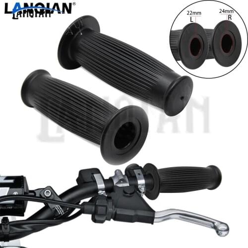 New Vintage Cafe Racer Motorcycle Accessories Hand Grips Rubber Handle Bar 7/8" 22mm for CG125 CB400 HONDA KAWASAKI Yamaha