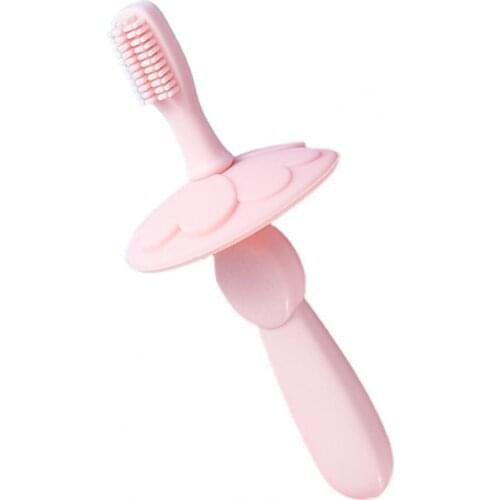 Cute Flower Silicone Toothbrush Soft Bristles Baby Oral Care Cleaning Supplies