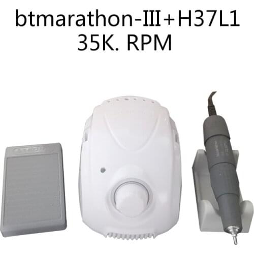 Dental Lab Micromotor MARATHON Champion3 H37L1 Handpiece for Nail polsihing