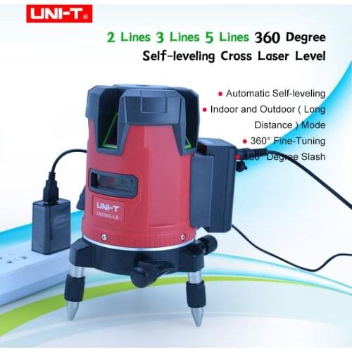 UNI-T Touch Type Green Laser Level Meter/Cross Marking Meter/Room Measuring Meter 3/4/6 laser point LM550G-LD