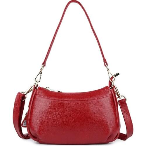 Womens Cometic Crossbody Bags Manufacturers Direct Sales European And American Satchels Cowhide Messenger Shoulder Handbags