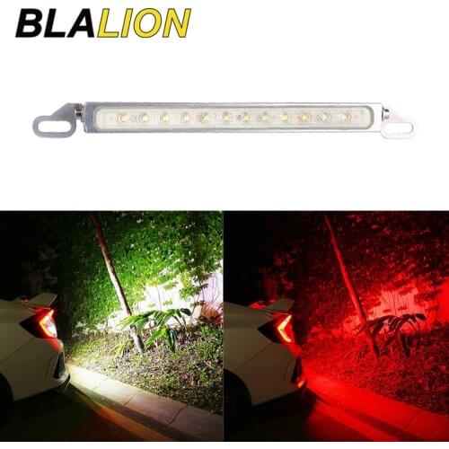 1set Car White 30 Leds Rear Car LED License Plate Lights Tail Reverse Light Brake Stop Lamp Bar 3030 SMD License Plate Lamp LED