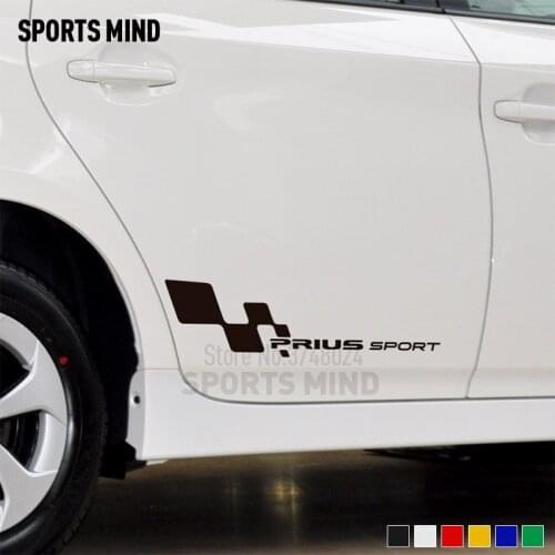 1 Pair Vinyl Car Stickers Decals For Toyota Prius TRD JDM Accessories Automobiles Car-Styling
