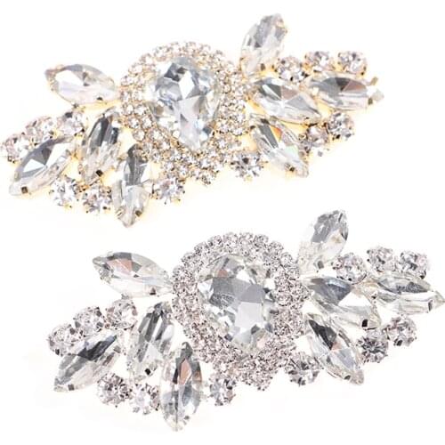 1PCS Shoes Decorative Women Shoes Clips Rhinestones Crystal Decorations Accessories DIY Shoe Charms Jewelry