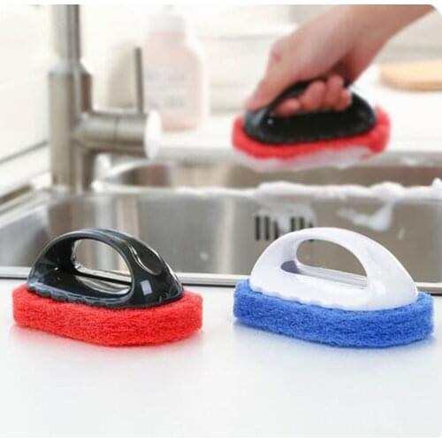 1pc 2 Colors Bathroom Floor Wall Tile New Mirro Cleaning Brush Bathtub Brush Sponge Bottom Kitchen 100g E