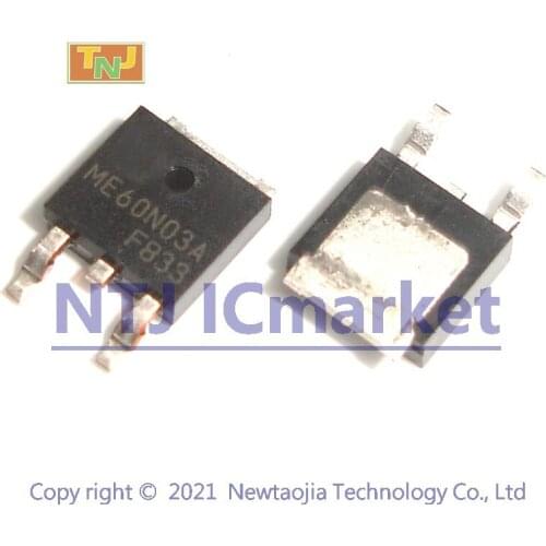 10 PCS ME60N03A TO-252 ME60N03 60N03 N-Channel MOSFET Transistor