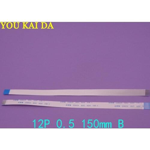 20pcs 12pin FFC FPC flat flexible cable 0.5mm pitch 12 pin B Forward Same Direction Length 150mm Ribbon Flex Cable