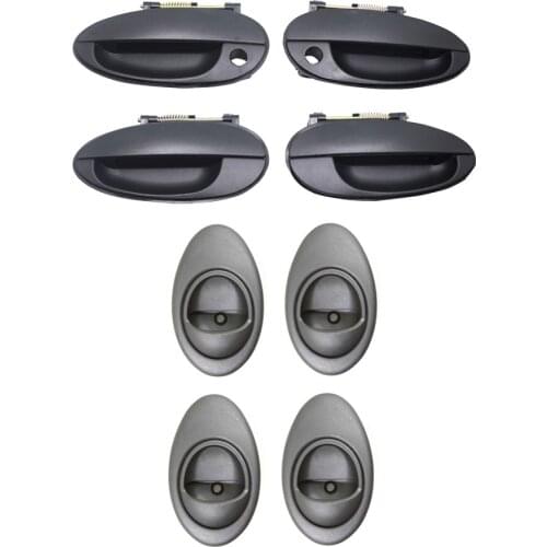 8PCS BLACK EXTERIOR INNER DOOR HANDLE FOR DAEWOO MATIZ 1998-2005