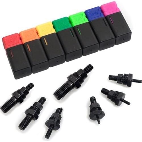 ALLSOME 7 Pcs Metric Riveter Gun Part Threaded Mandrel Replacement For Hand Nut Rivet Metric M3-M12 HT2775