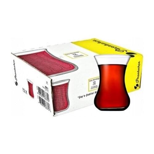 Anatolian Tea Cup 12 PCs Pasabahce 42011 Optical Tea Cup