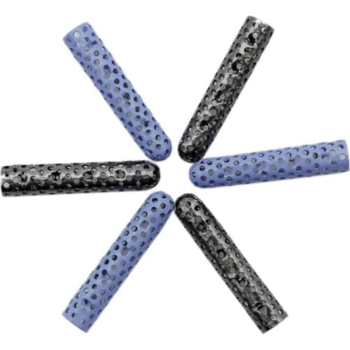 Coolstring 2.2CM*4.5MM New Holes Aglets For Runner Jogger Traveler Sneaker Navy Black Tips Cheaper Selling Easy Shoelaces End