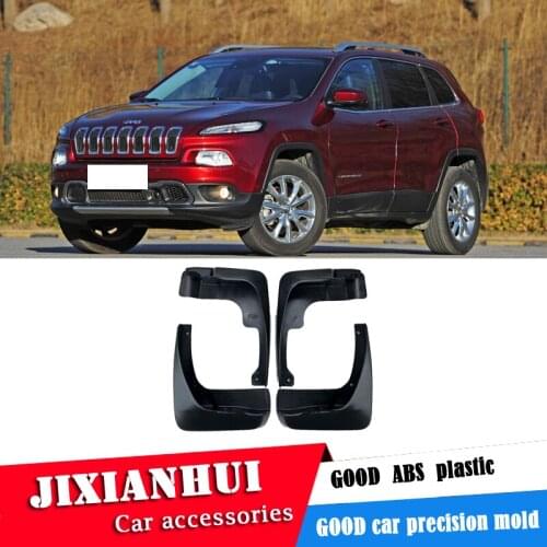 For Cherokee 2014-2018 Mudflaps Splash Guards Front With color and rear Mud Flap Mudguards Fender Modified special