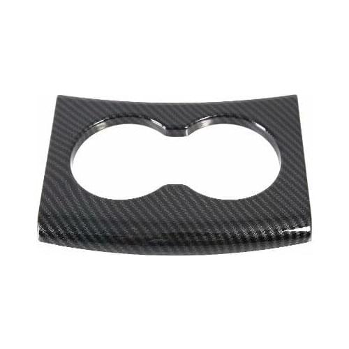 For Tesla MODEL X 1PC Carbon Fiber ABS Chrome Car Front Water Cup Cover Trim Car Styling Accessories