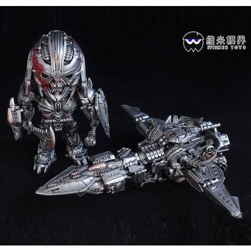 WEIJIANG Black Apple W8619 VM02 Big Head Cute Transformation Moewei Commander Action Figure Toys Robot Model Toys For Boy Gifts